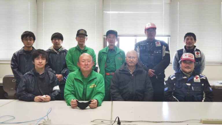 香川大学防災無線局、防災士会とアマチュア無線合同訓練の様子