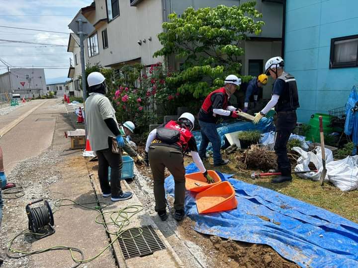 石川RB設立総会と内灘ボランティア活動の様子