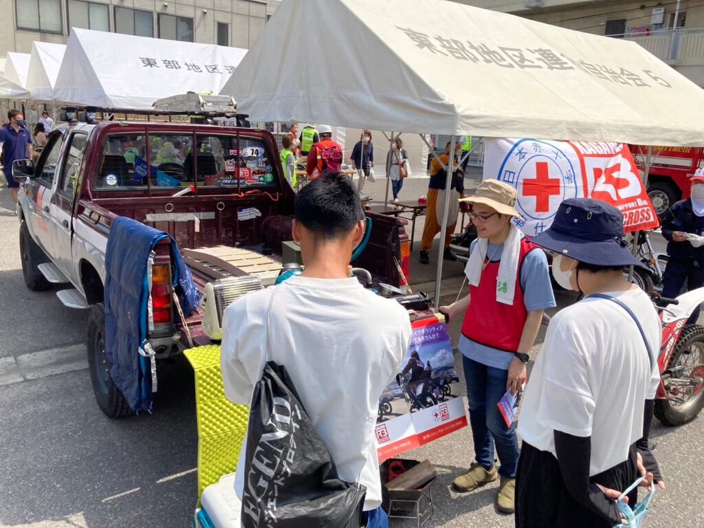 坂出東部小学校での防災フェスタの様子