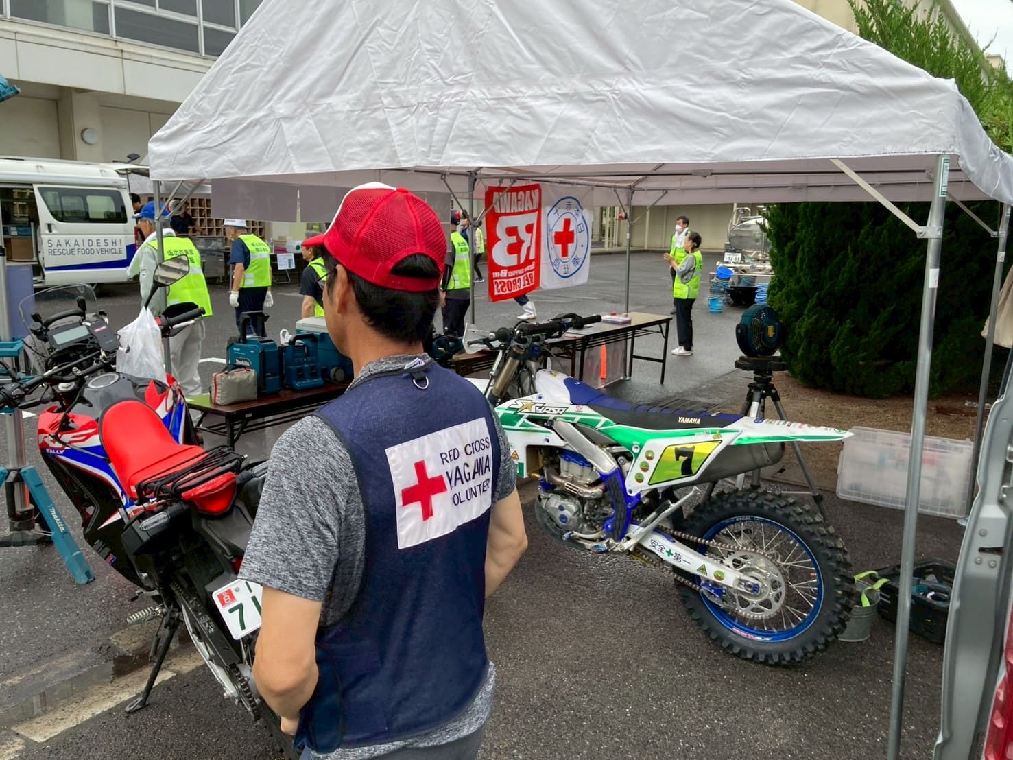 坂出東部小学校での防災フェスタの様子