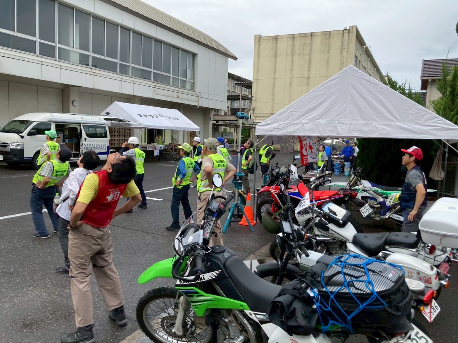 坂出東部小学校での防災フェスタの様子