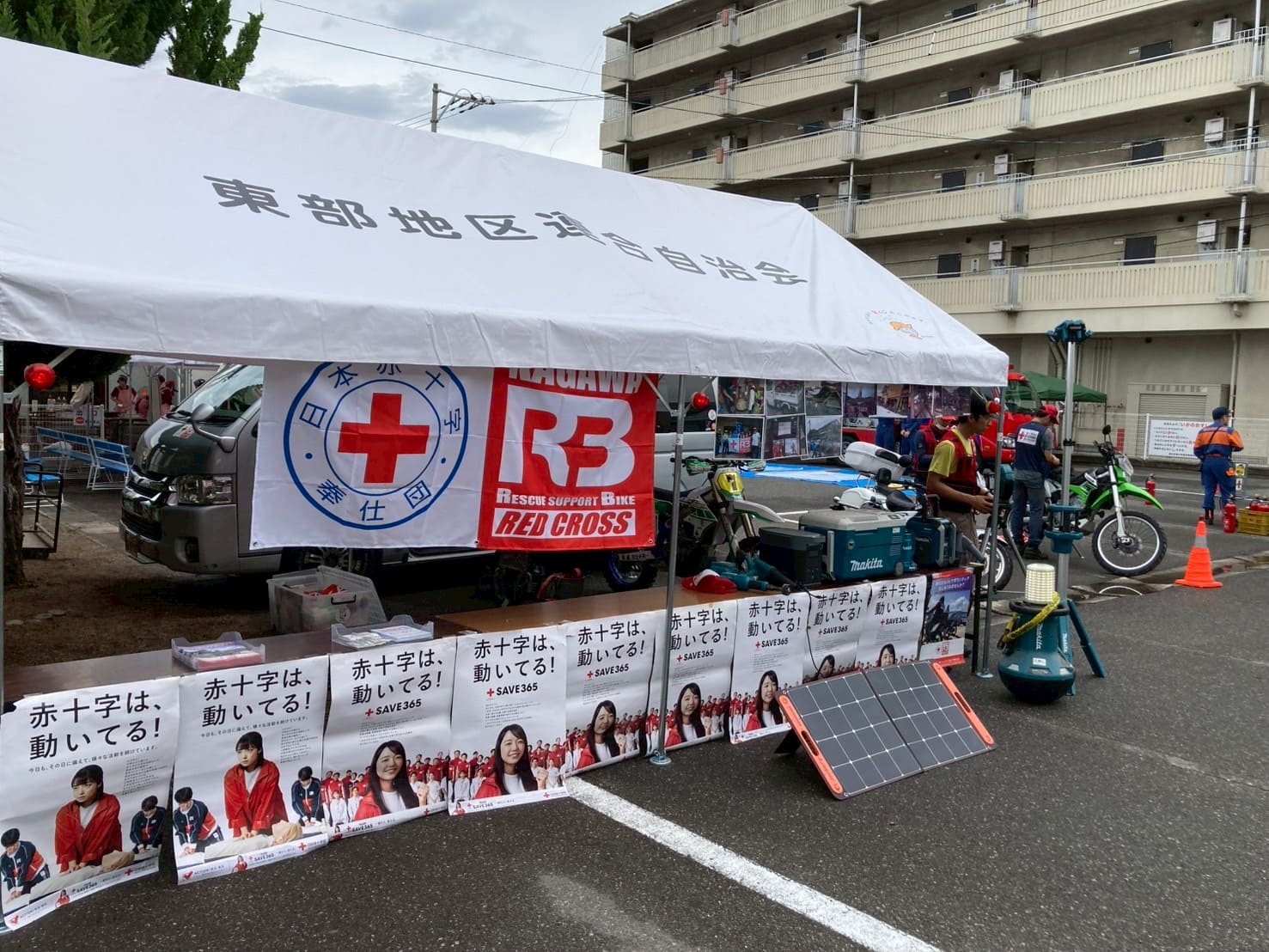 坂出東部小学校での防災フェスタの様子