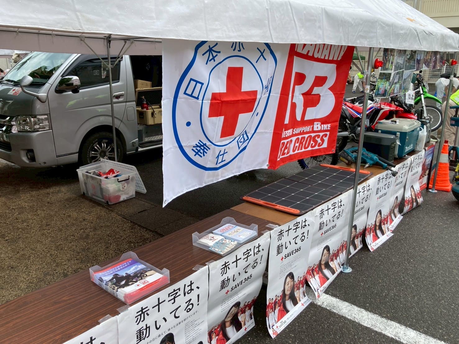 坂出東部小学校での防災フェスタの様子