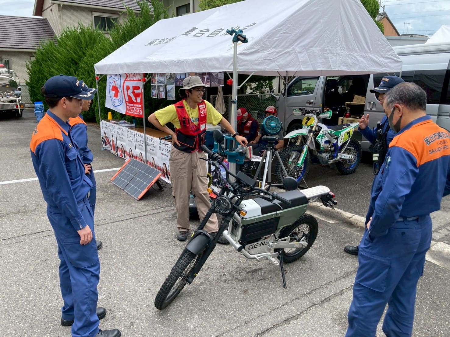 坂出東部小学校での防災フェスタの様子