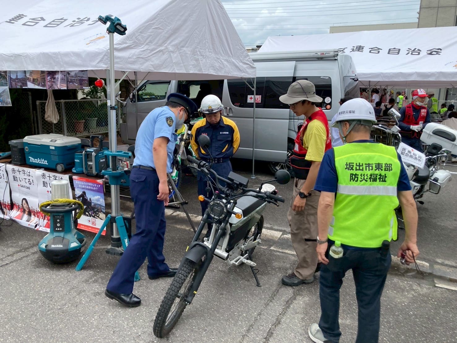 坂出東部小学校での防災フェスタの様子