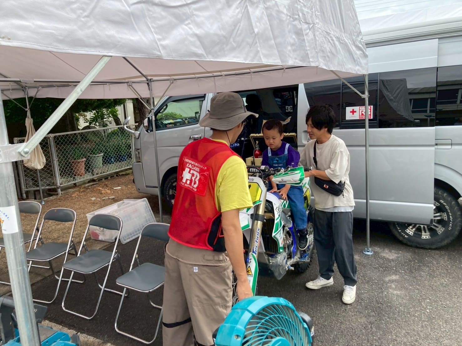 坂出東部小学校での防災フェスタの様子